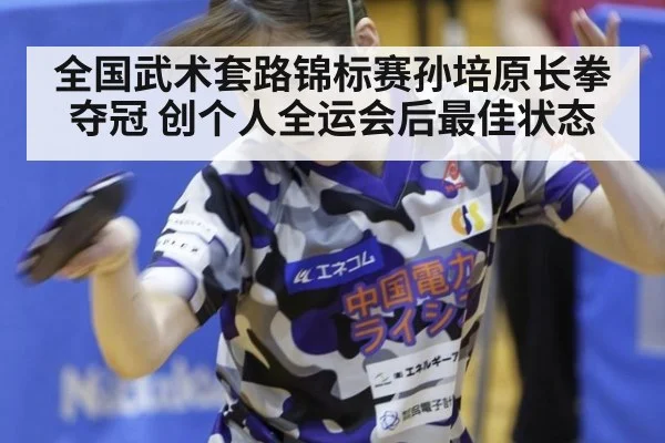 全国武术套路锦标赛孙培原长拳夺冠 创个人全运会后最佳状态